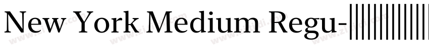 New York Medium Regu字体转换 New York Medium Regu字体转换